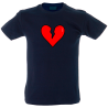 Camiseta hombre corazón roto