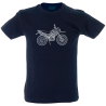 Camiseta hombre dibujo una moto