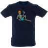 Camiseta hombre esqueleto playero