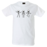 Camiseta hombre esqueletos bailando