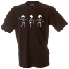 Camiseta hombre esqueletos bailando