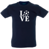 Camiseta hombre love fútbol