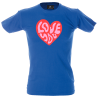 Camiseta hombre love you corazón