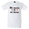 Camiseta hombre mi mamá mi héroe