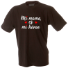 Camiseta hombre mi mamá mi héroe