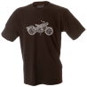 Camiseta hombre moto mandala