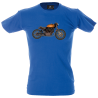 Camiseta hombre moto naranja