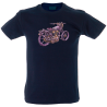 Camiseta hombre moto retro