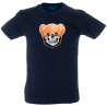 Camiseta hombre oso cubrebocas calavera