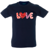 Camiseta hombre love estampado