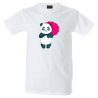 Camiseta hombre panda paraguas