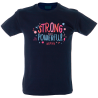 Camiseta hombre strong powerful woman