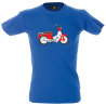 Camiseta hombre vespa roja