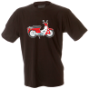 Camiseta hombre vespa roja