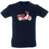 Camiseta hombre vespa roja