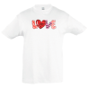 Camiseta infantil love estampado