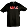 Camiseta infantil love estampado