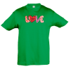 Camiseta infantil love estampado