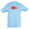 Camiseta infantil love estampado