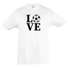 Camiseta infantil love fútbol