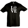 Camiseta infantil love fútbol