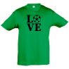 Camiseta infantil love fútbol