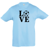 Camiseta infantil love fútbol