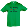 Camiseta infantil mi mamá mi héroe