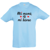 Camiseta infantil mi mamá mi héroe