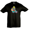 Camiseta infantil mono moto