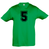 Camiseta infantil número 5