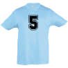 Camiseta infantil número 5