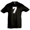 Camiseta infantil número 7