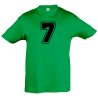 Camiseta infantil número 7