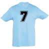 Camiseta infantil número 7