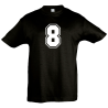 Camiseta infantil número 8