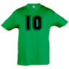 Camiseta infantil número 10