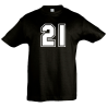 Camiseta infantil número 21