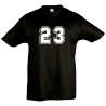 Camiseta infantil número 23