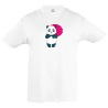 Camiseta infantil panda paraguas