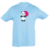 Camiseta infantil panda paraguas