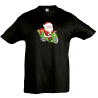 Camiseta infantil noel moto