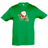 Camiseta infantil noel moto