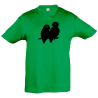 Camiseta infantil pareja aves