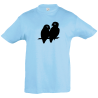 Camiseta infantil pareja aves