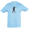 Camiseta infantil silueta jugador