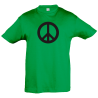 Camiseta infantil símbolo paz