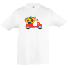 Camiseta infantil vespa flores