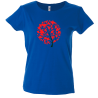 Camiseta mujer árbol corazones