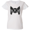 Camiseta mujer bandera calavera